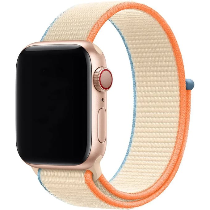2+1 | Apple Watch Bandje - Geweven - Nylon - Cream