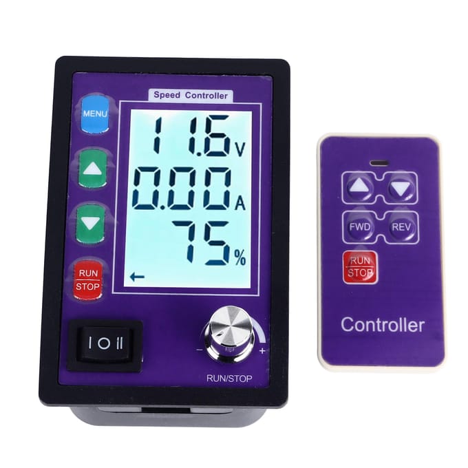 DC Motorregelaar Stroombewaking CW CCW Omkeerbare Motorsnelheidsregelaar met Afstandsbediening DC10-55V