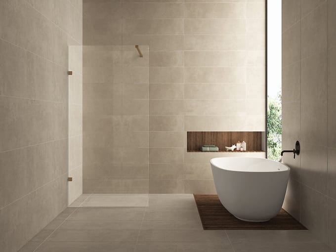Wiesbaden Less inloopdouche 1000 x 2000 x 8 mm nano helder glas/geborsteld brons koper