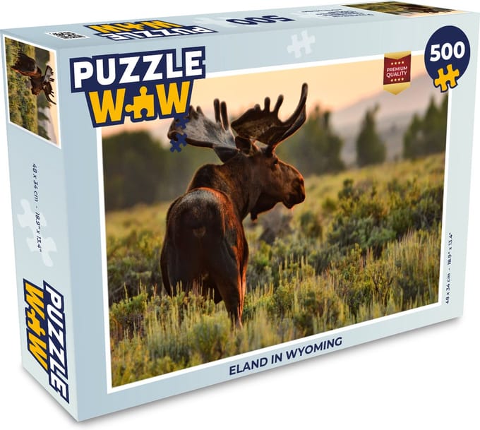 Puzzel Eland in Wyoming - Legpuzzel - Puzzel 500 stukjes