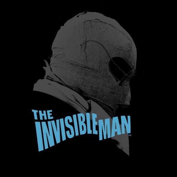Universal Monsters The Invisible Man Greyscale Dames T-shirt - Zwart - M