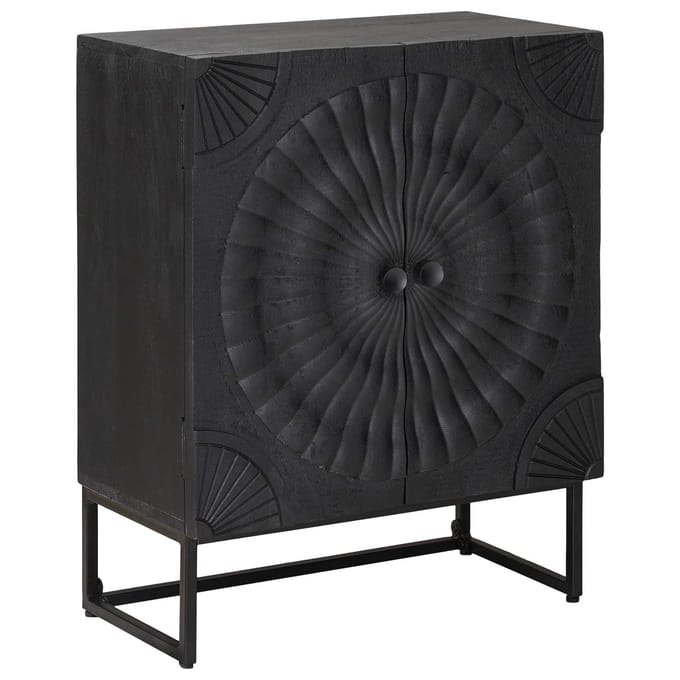 vidaXL - Dressoir - Zwart - 55 - x - 30 - x - 70 - cm