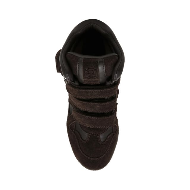 Sneakers van leermix model 'Mavis'