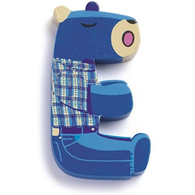 DJECO houten letter animal E