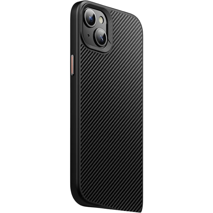 Mocaa Apple iPhone 15 Slim Carbon Pantser MagSafe Case Zwart