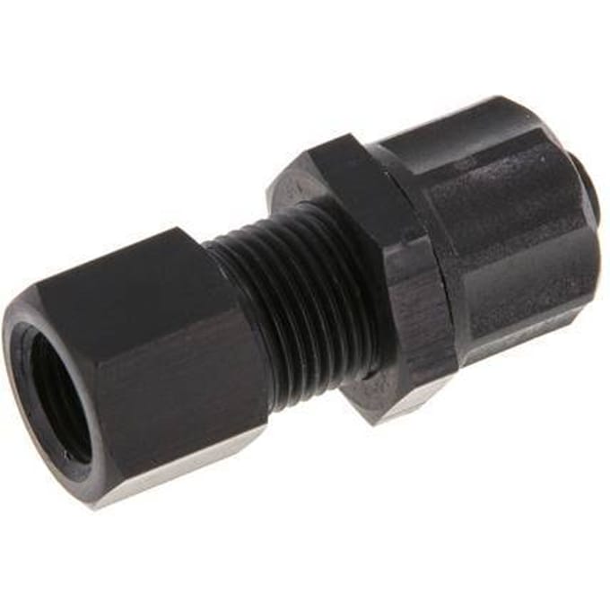 8x6 & G1/8'' Aluminium Rechte Opsteekkoppeling Binnendraad Schotdoorvoer
