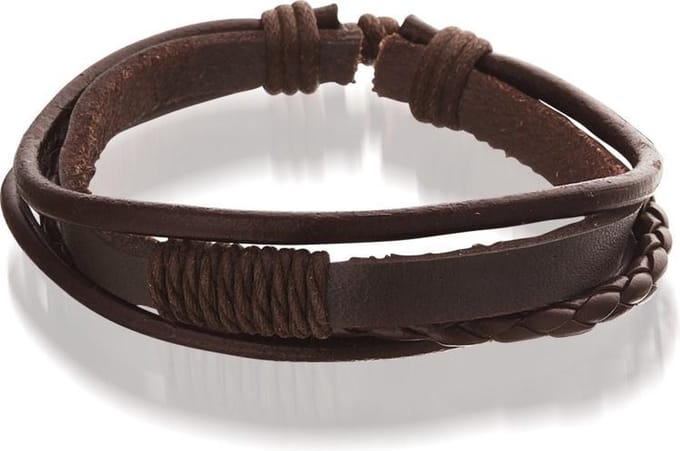 Montebello Armband Woodsia - PU Leer -  Aanpasbaar
