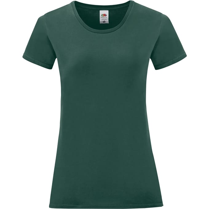 Fruit Of The Vrouwen / Dames Iconische T-Shirt (Forest)
