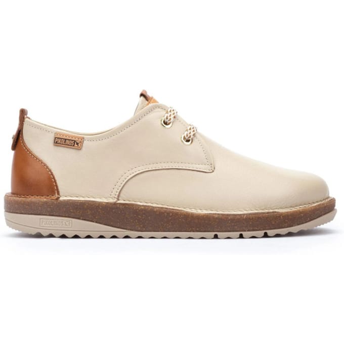 Pikolinos Baza - dames veterschoen - Wit - maat 37 (EU) 4 (UK)