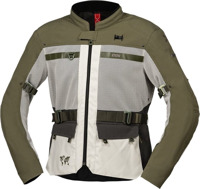 IXS Venture-BigAir 1.0 Olijfgroen Textiele Motorjas - Jas