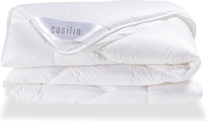 Casilin Dekbed 2 persoons 200 x 220cm - Katoen Satijn - Hotelkwaliteit - Wit
