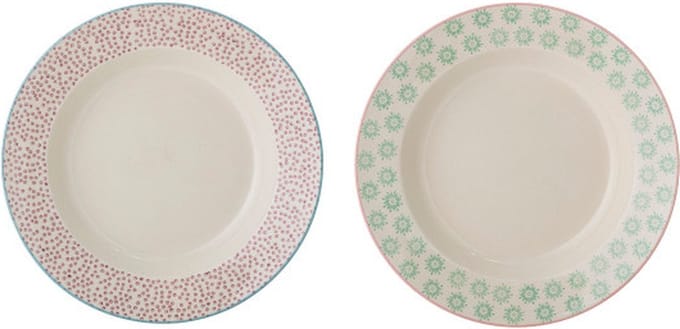 Bloomingville Patrizia pastabord - set van 2 stuks