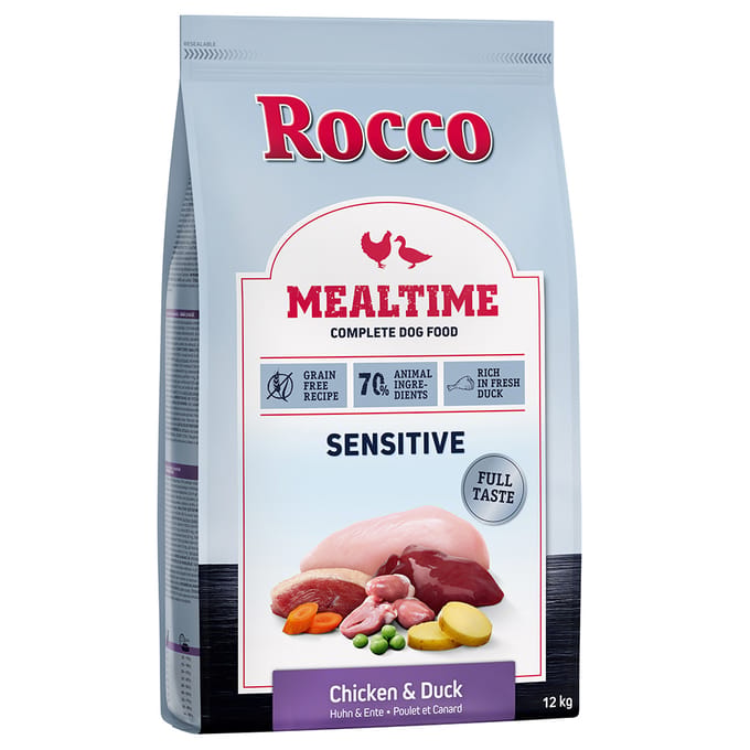 12kg Mealtime Sensitive Kip en Eend Rocco Hondenvoer