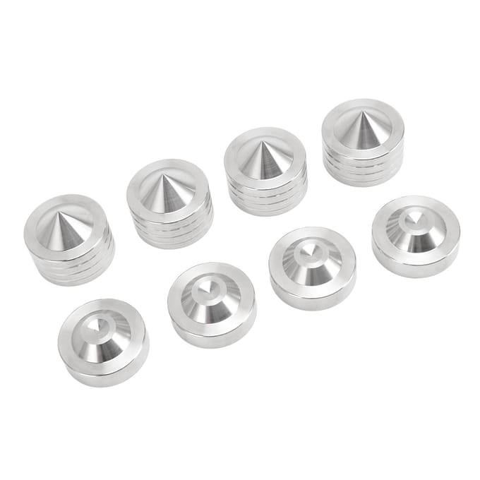 Luidsprekerspikes Isolatievoetjes Pad Aluminiumlegering Schokabsorptie HiFi Luidsprekerspikes Pads voor CD DVD white