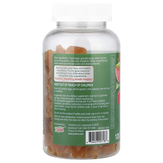 YumVs, Multivitamine Gummy, Bessen, 120 Gummies