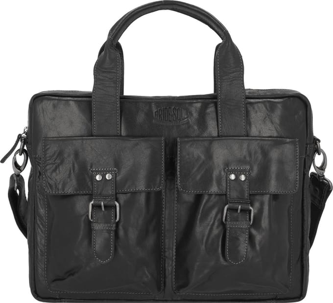Pride and Soul Aktentas Leder 40 cm Laptopvak - 42cm (17 duim) - schwarz