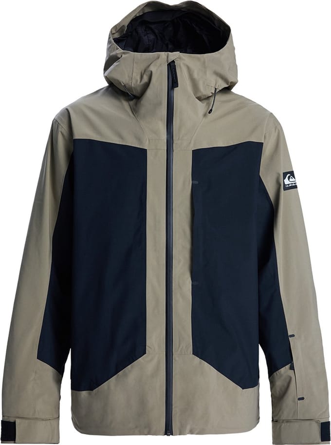 Quiksilver Ultralight Stretch 20k Jas Beige,Groen S Man