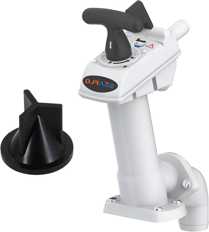 Toiletpomp Handleiding - Flush Kit - Marine Onderhoud - Universele Compatibiliteit - Standaard Maat - Zwart