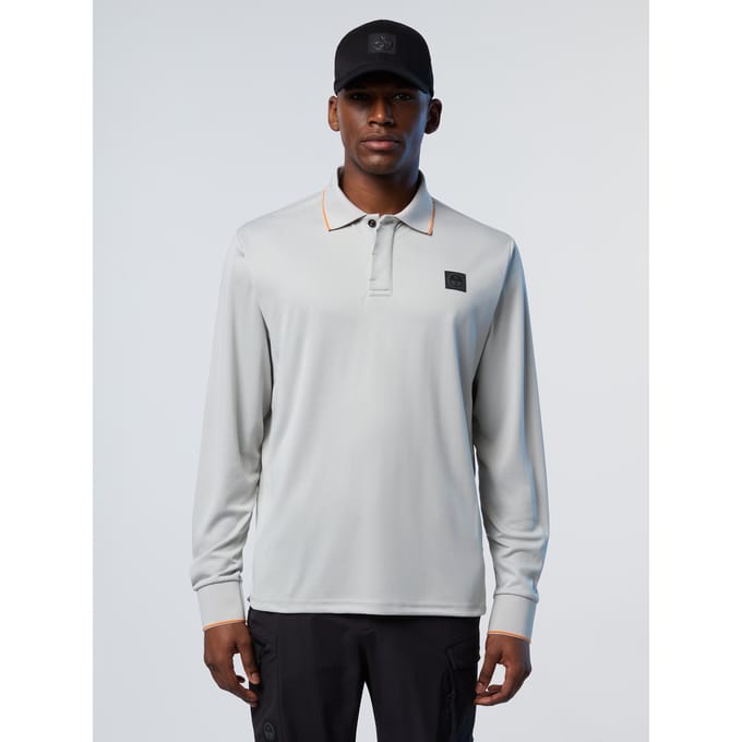 North Sails Polo overhemd Coolmax piqué lange mouwen