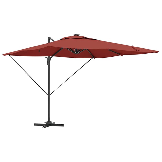vidaXL - Parasol - Terracotta - 286 - x - 284 - x - 270 - cm - Aluminium - en - Polyester