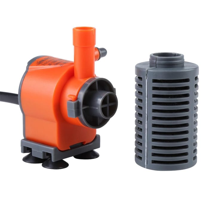 Aquarium Vis Tank Interne Filter Zuurstof Dompelpomp AC Chinese Standaard Stekker gray