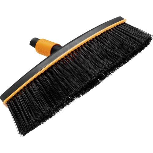 Fiskars Quikfit Bezemkop - Straatbezem met Zachte Haren - 380 mm Breed