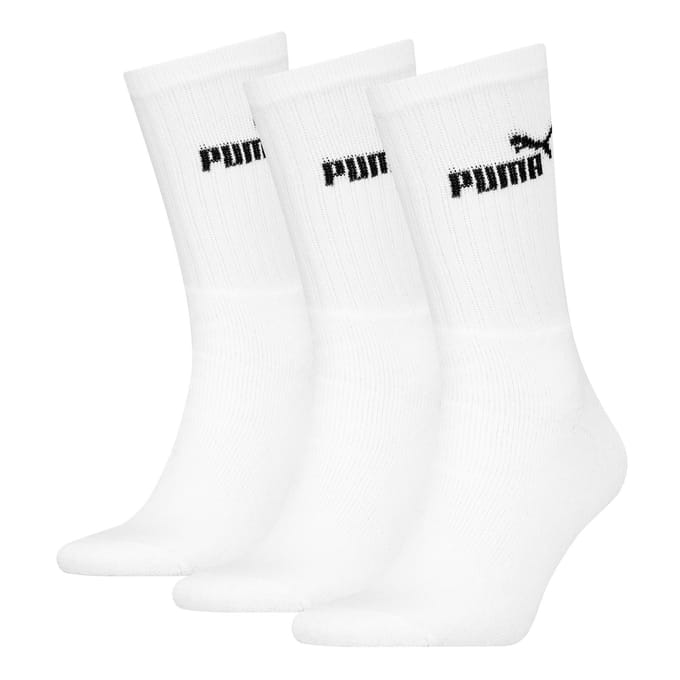 Puma Unisex Volwassen Bemanningsleden Sokken (Pakket van 3) (Wit)