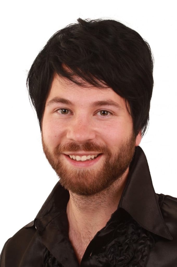 Pruik Kees zwart