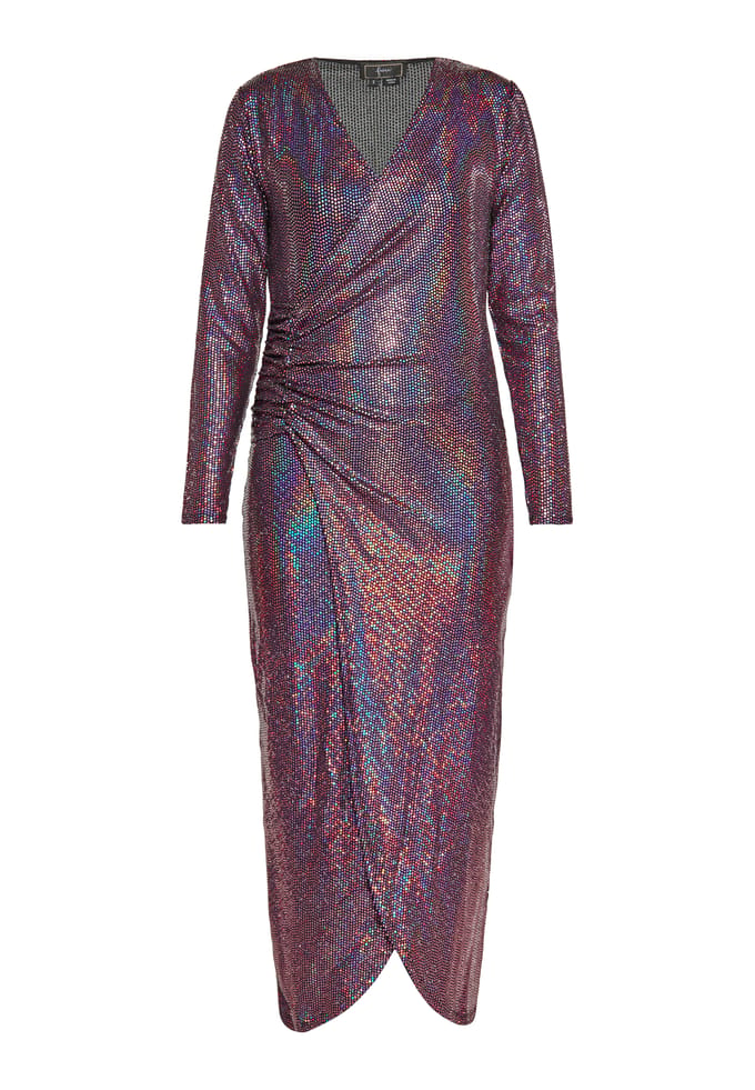 Faina Jurk Dames Roze Veelkleurig