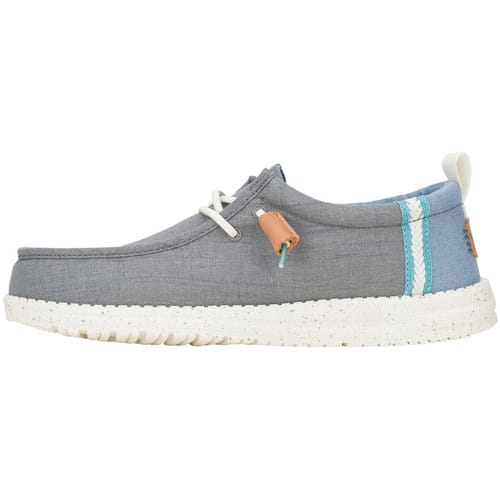 Hey Dude Wally Summer Linen - Mocassins - Monument Grey - Faded Denim