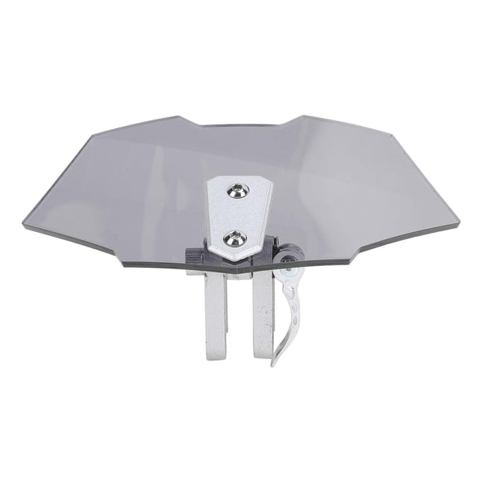 Motorfiets Windscherm Acryl Verhoogd Verstelbaar Clip-on Winddeflector Windscherm Verlengstuk voor gray