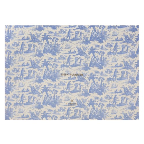A-Journal - Weekplanner - Bureau - Toile de Jouy