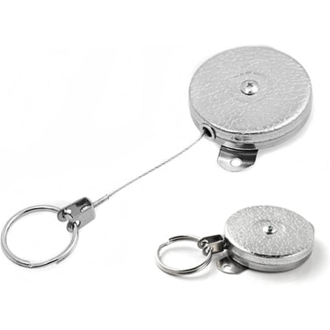Key-Bak Retractor 487HD - 120cm rvs koord - draagkracht 225 gram