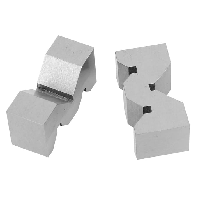 2 Stuks Hoge Nauwkeurigheid Koolstofstaal M-Type V-blok 50 mm Voor Platformmeting