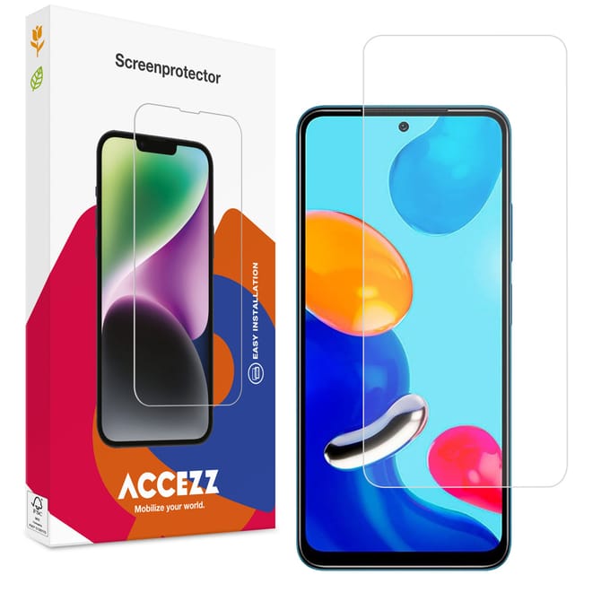 Accezz Screen Protector - Geschikt voor Xiaomi Redmi Note 11S (4G) / Xiaomi Redmi Note 11 (4G) - Gehard Glas Screenprotector