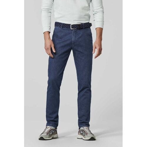 Meyer Jeans Oslo Ultralight Coolmax Denim Flatfront Organic Cotton Flex Dark Stone / male