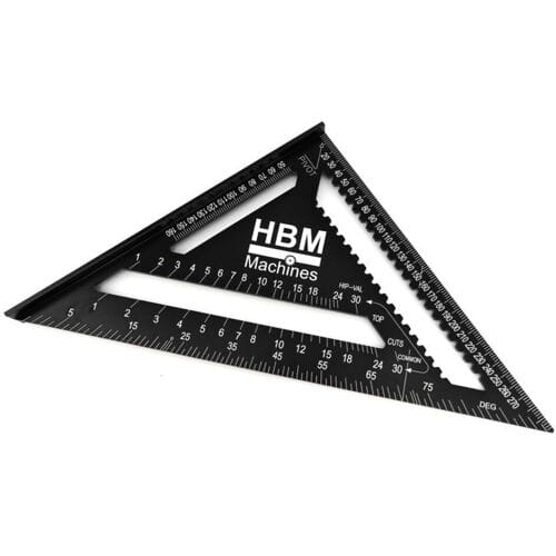 HBM 305 mm Aluminium Gradendriehoek - Blokhaak - Meetdriehoek