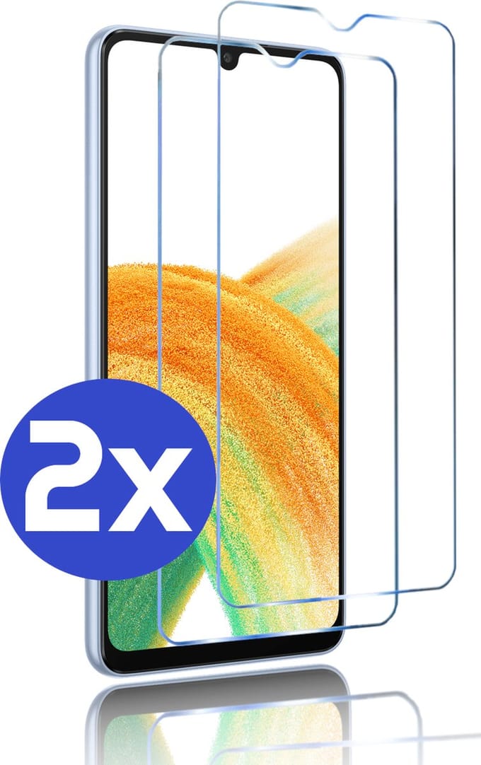 Premium Screenprotector Geschikt Voor Samsung A33 5G - Gehard Glas - 2 Stuks