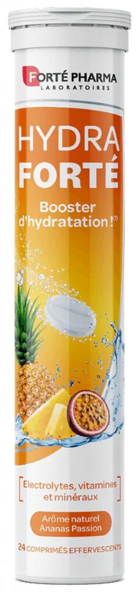 Forté Pharma Hydra Forté Hydration Booster 24 Bruistabletten (Smaak : Ananas Passie)