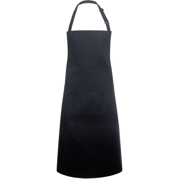 Karlowsky Oversized Bib Apron Basic with Buckle and Pocket KY133 - Black (ca. Pantone 419C) - 100 x 100 cm