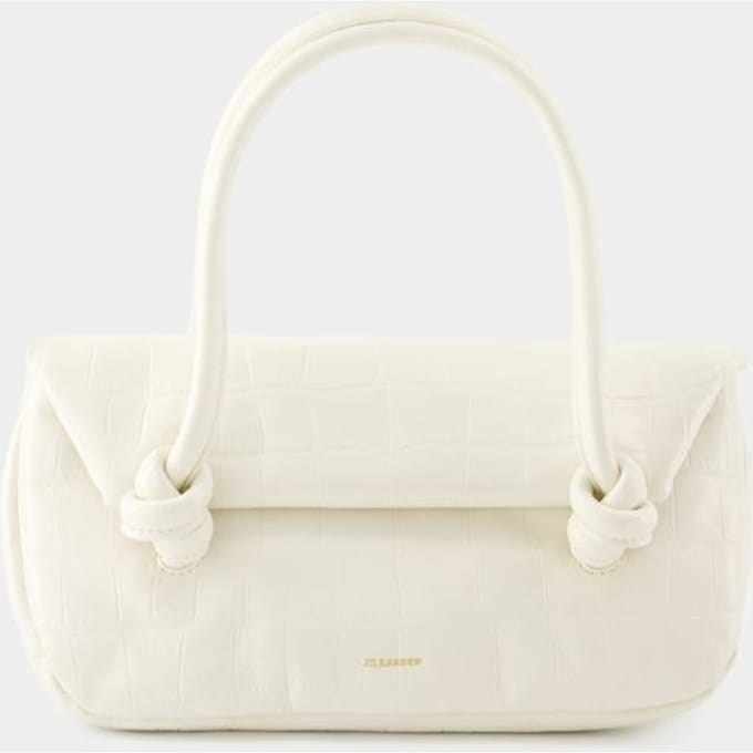 Knot Sm Schoudertas - Jil Sander - Leer - Beige