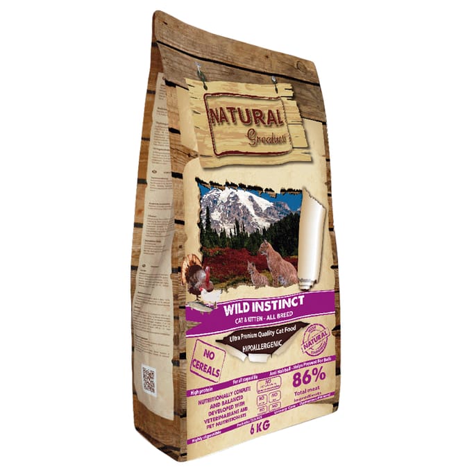 6 kg Natural Greatness WILD INSTINCT droog kattenvoer