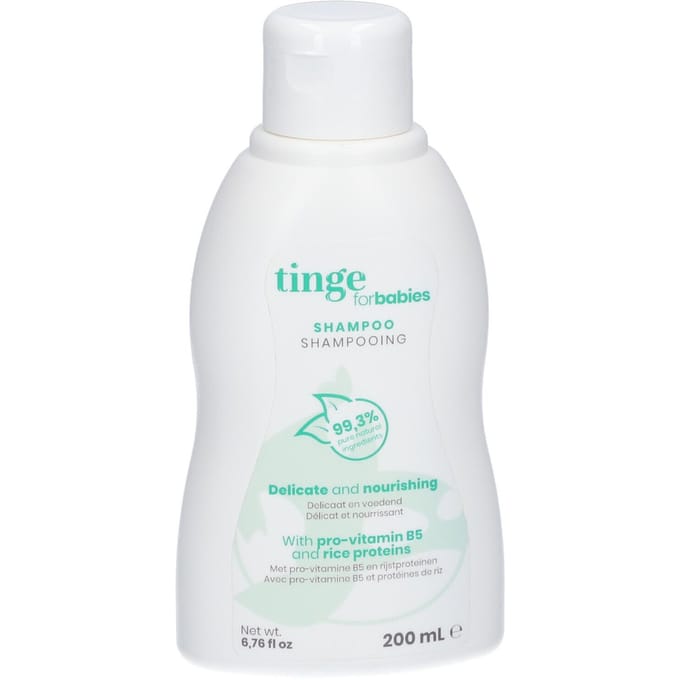 Tinge for Babies Shampoo | Extra Mild & Voedend Met Provitamine B5 Voor Babyhaar 200