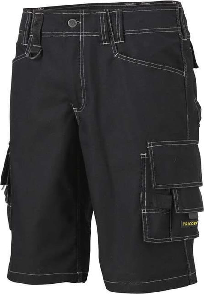 Tricorp Worker Canvas kort model - 502006 - zwart - Maat 64