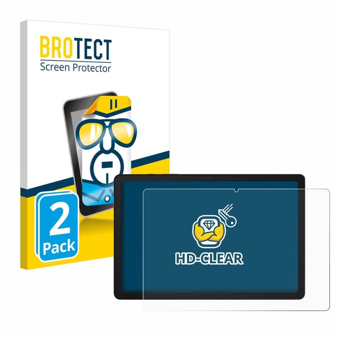 BROTECT - Screenprotector voor Samsung Galaxy Tab A9 Plus 5G - Folie Beschermfolie transparant 2 Stuks
