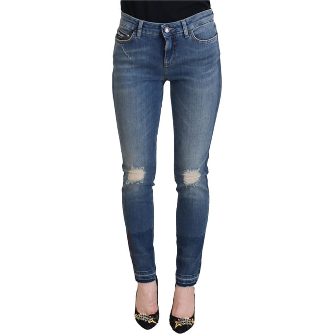 Versleten Skinny Jeans Model 73093