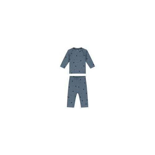 Prénatal baby pyjama ruimte rib Steel Blue 68 heren
