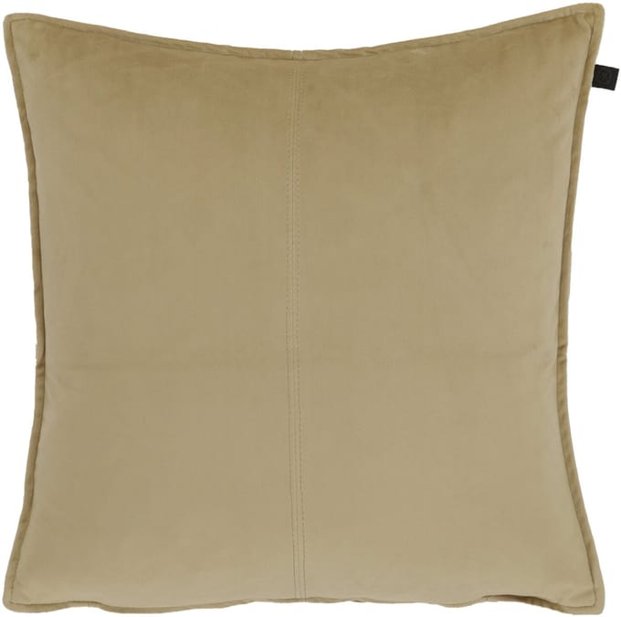 Overseas Middlestitch Kussen- 45 x 45 cm - Velours – Beige