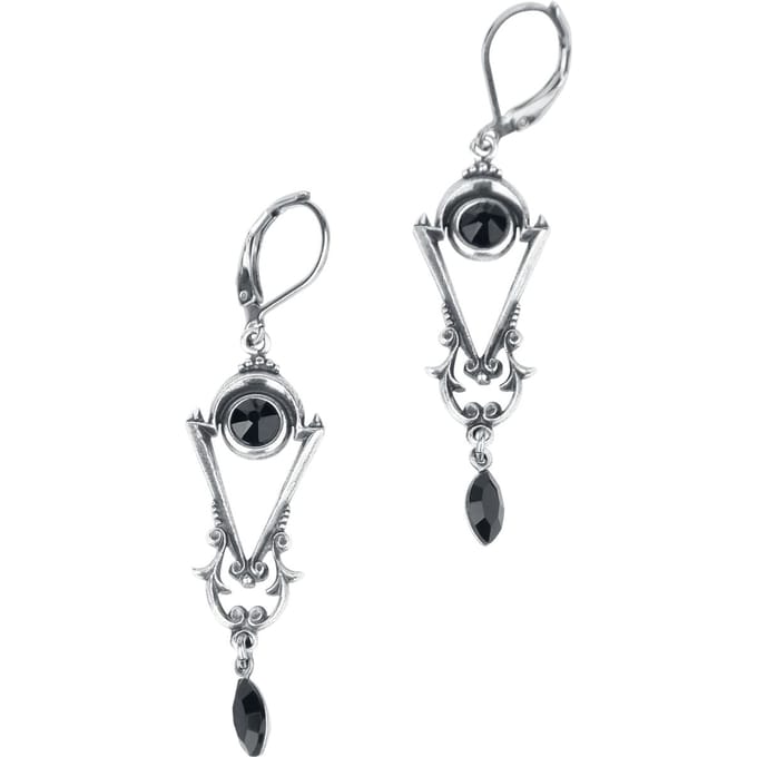 Krikor - Gothic Oorbel - Barockträume - voor Vrouwen - zilverkleurig
