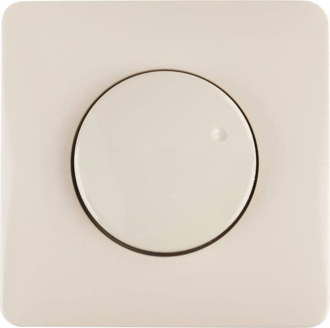 Centraalplaat met knop voor dimmer